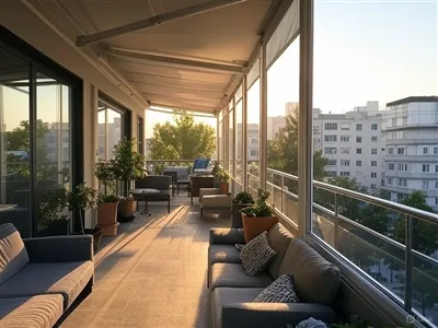 Zložljive tende za stanovanjski kompleks: vrednost za najemnika-Dodajte strat...